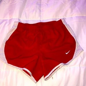 nike shorts in red